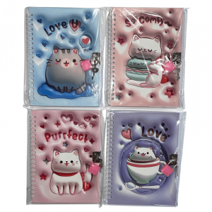 Diario intimo 13×18 con candado paq.x4 unidades