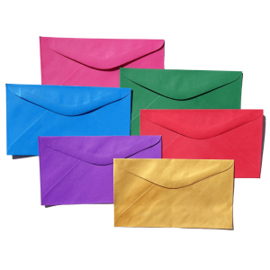 Sobres color 16.5x9,5 paq.x120 unidades surtidas