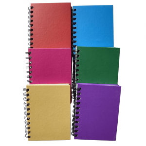libretas A6 tapa dura color paq.x6 surtidas