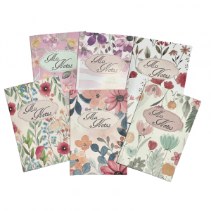 Cuaderno A5 encuadernación binder 40 hojas rayadas paq.x6 surtidos