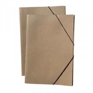 Carpeta Kraft oficio c/elastico Paq.x12