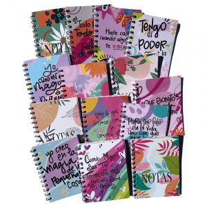 Libretas anilladas 80 hojas rayadas paq.x7 surtidas