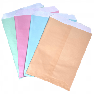 sobres bolsas 16x23 colores pasteles paq.x60 surtidos