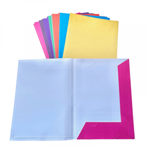 Carpetas presentación A4 6 colores Paq.x12 surtidas