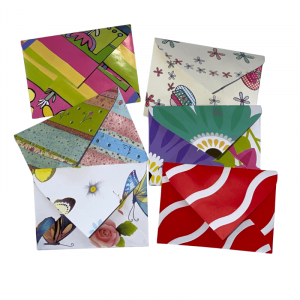 Sobres 7x10 corazón paq.x50 surtidos