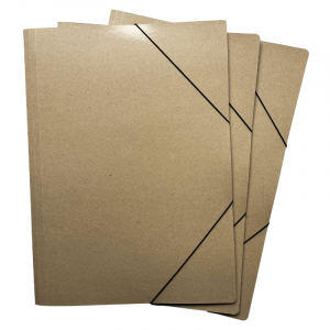 Carpeta c/elastico N6 kraft paq.x8