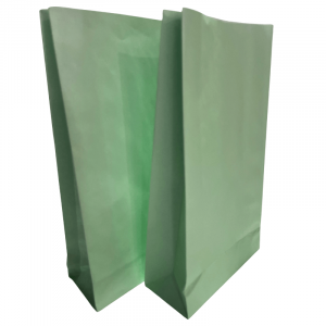 Bolsita cotillon color pastel verde 11x21x4,5 paq.x12