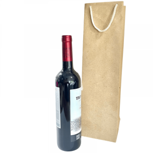Bolsa kraft vino 13x31,5x8 paq.x20
