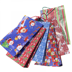 Bolsa con manija grande Navidad Paq.x20 surtidas