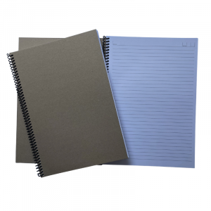 Cuaderno A4 Tapa Kraft 80 hojas rayadas Anillo plastico